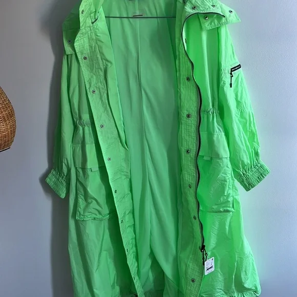 Free People Aurora Maxi Windbreaker Parka Size XS NWT